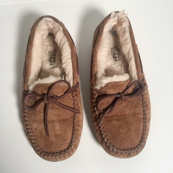 Ugg Dakota 5612 Women Chestnut Brown Suede Wool Lining Moccasin Slipper 5 - Picture 9 of 9